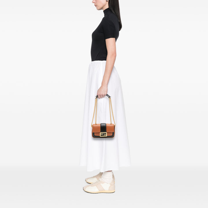 Fendi Mini Bicolor Nappa Apolo Sac à chaîneuette Sac bandoulière