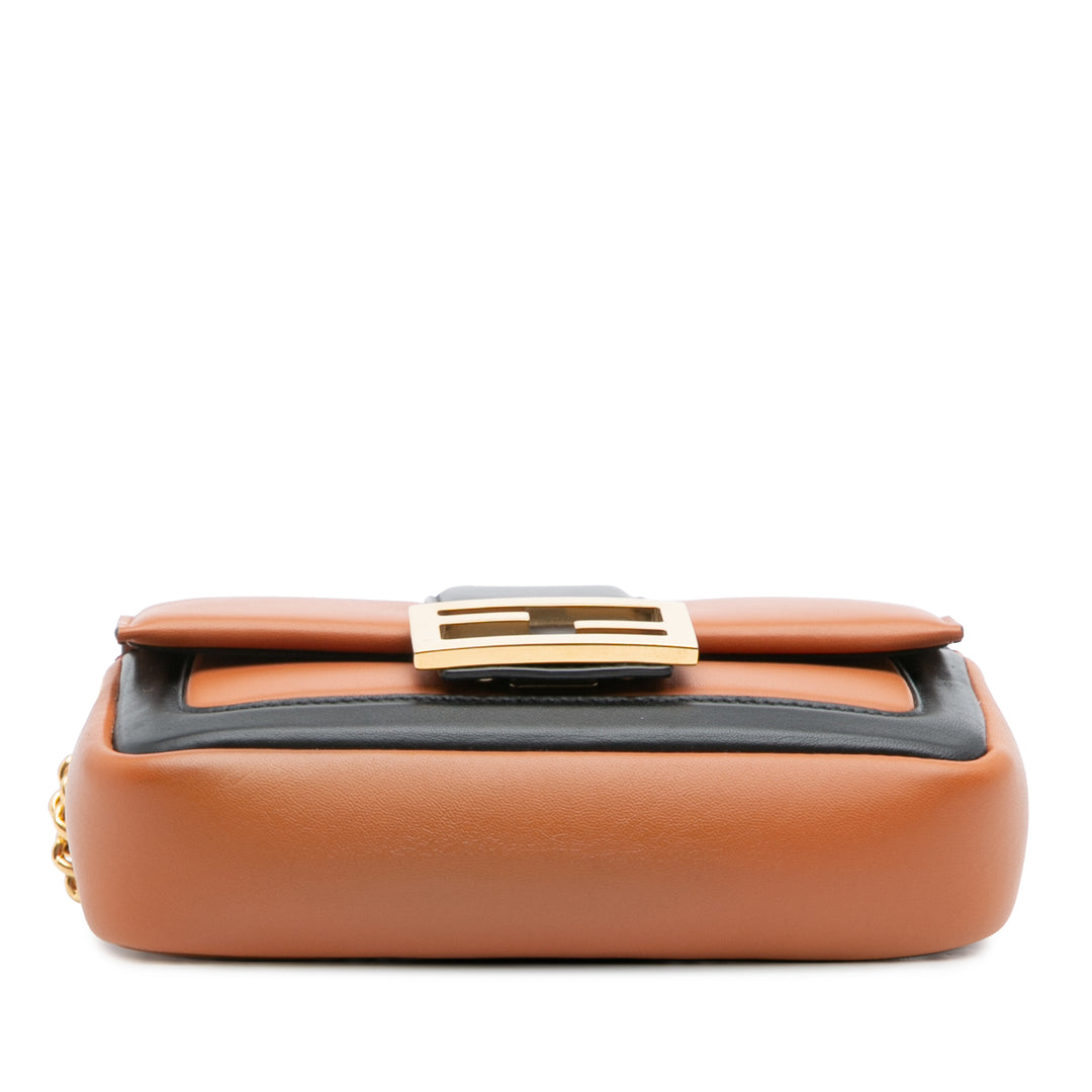 Fendi Mini Bicolor Nappa Apolo Sac à chaîneuette Sac bandoulière