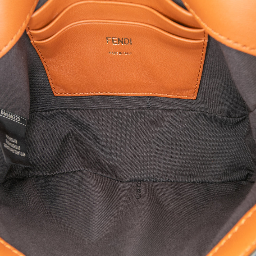 Fendi Mini Bicolor Nappa Apolo Sac à chaîneuette Sac bandoulière