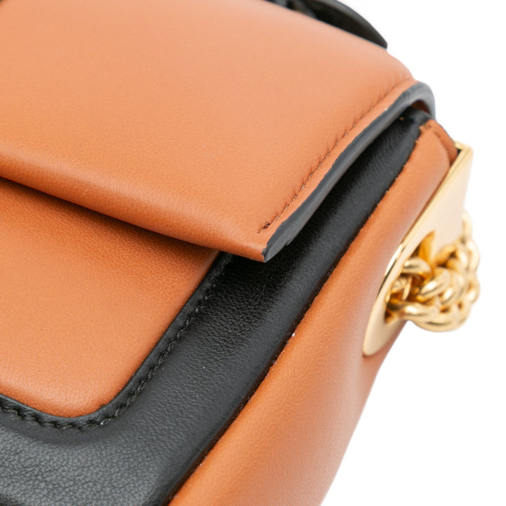 Fendi Mini Bicolor Nappa Apolo Sac à chaîneuette Sac bandoulière