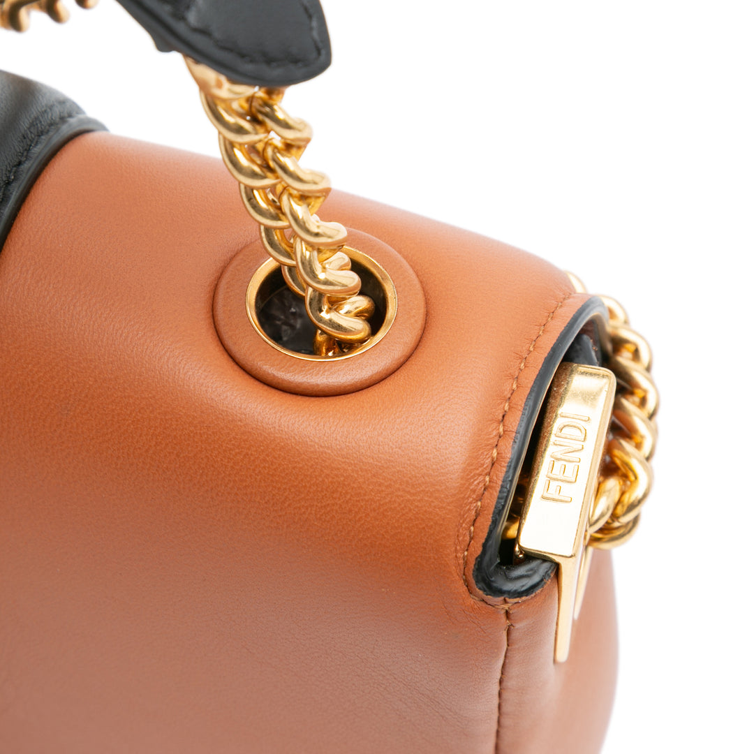 Fendi Mini Bicolor Nappa Apolo Sac à chaîneuette Sac bandoulière