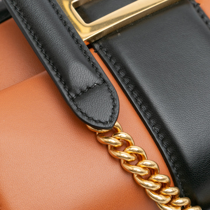 Fendi Mini Bicolor Nappa Apolo Sac à chaîneuette Sac bandoulière