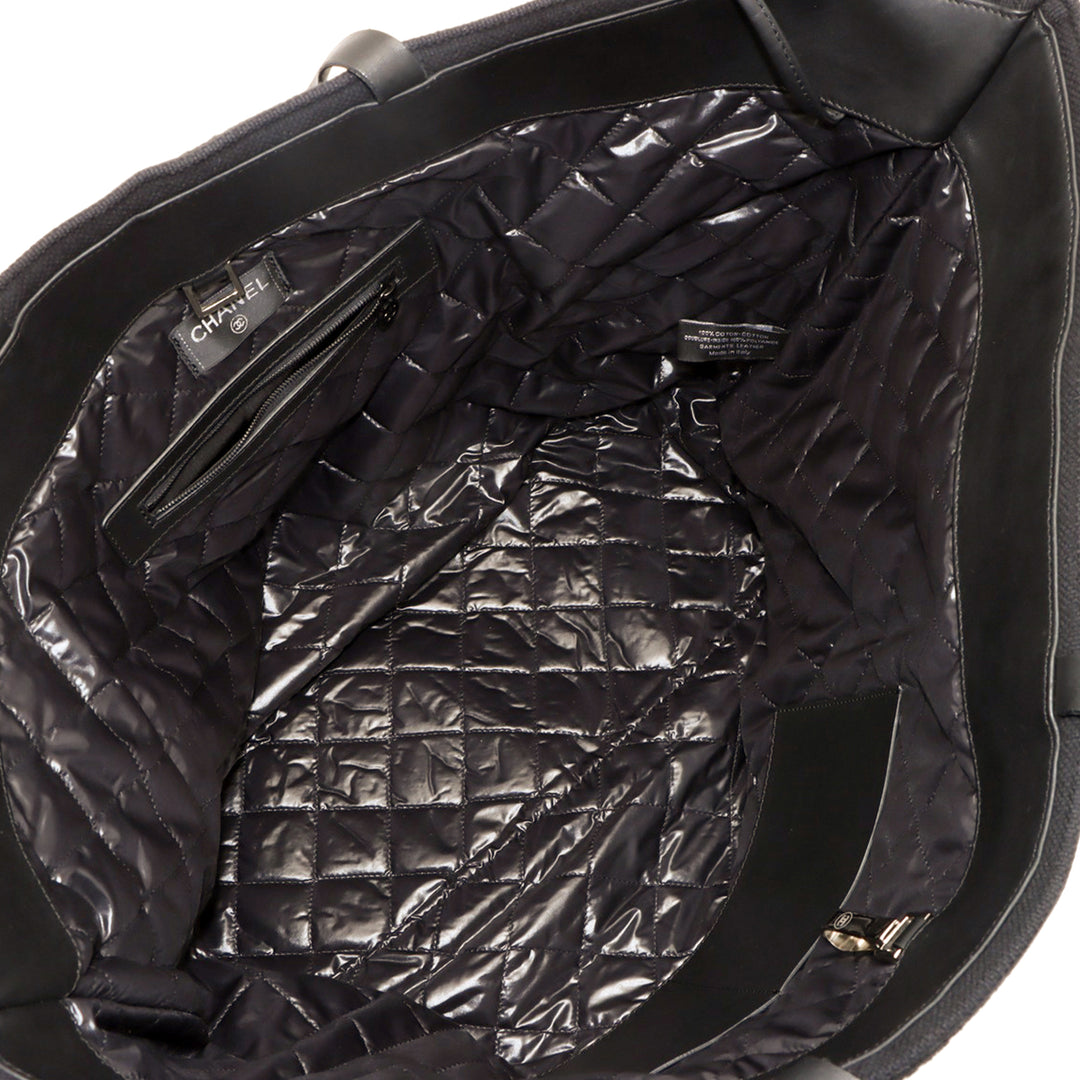 Chanel Terry Cloth Camellia Beach Cabas