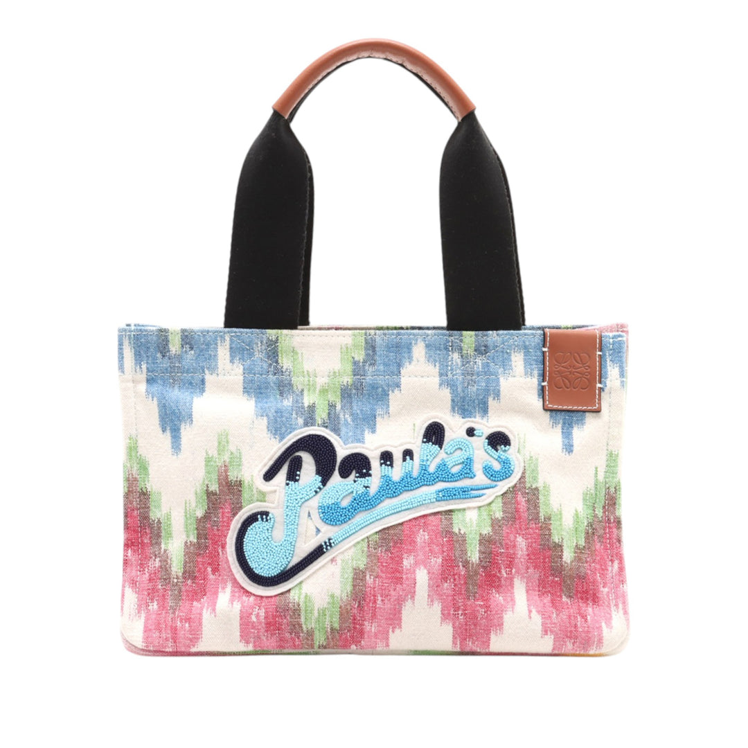 LOEWE Paula's Ibiza Toile Beach Cabas Cabas