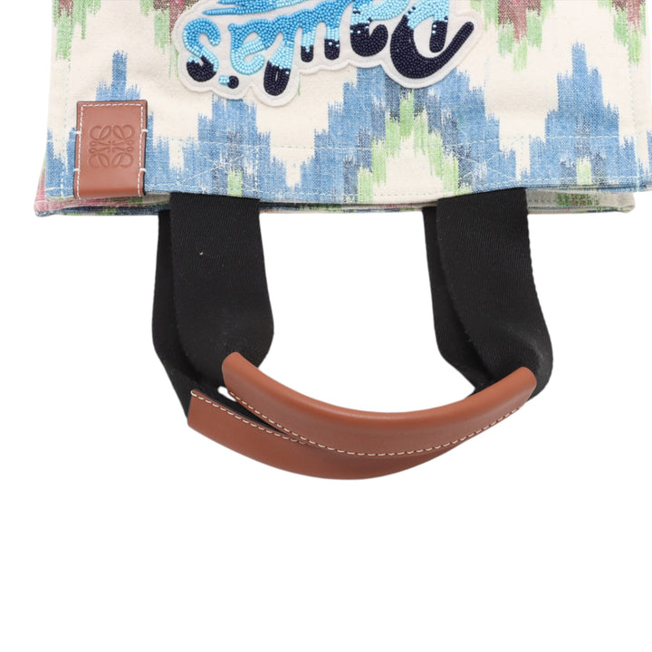 LOEWE Paula's Ibiza Toile Beach Cabas Cabas