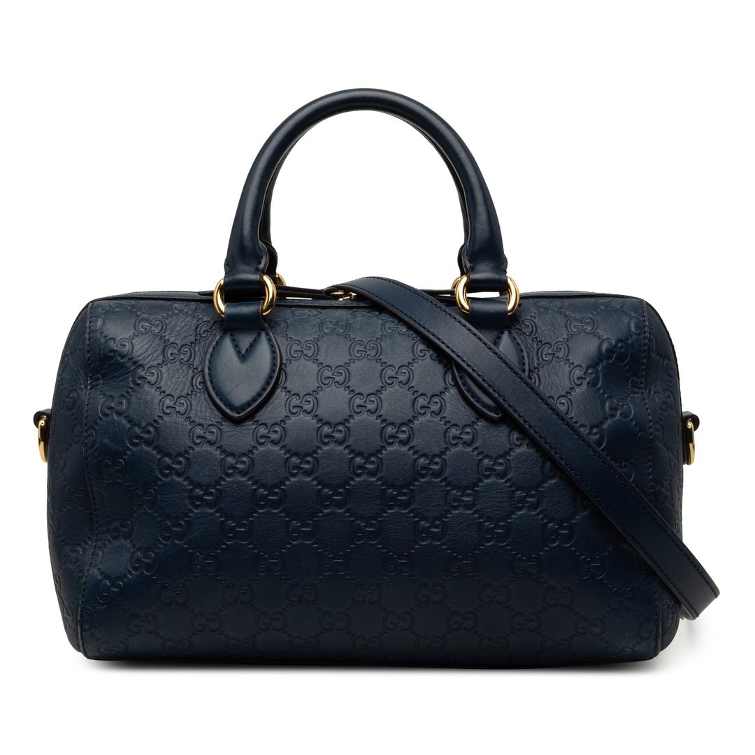 Guccissima Boston Sac Bleu