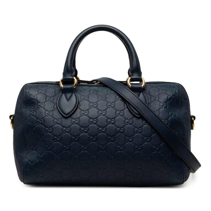 Guccissima Boston Sac Bleu
