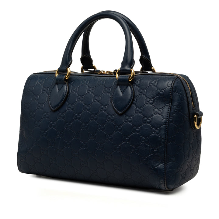 Guccissima Boston Sac Bleu