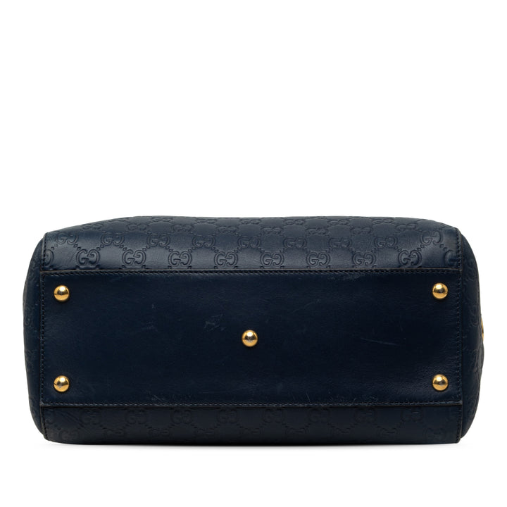 Guccissima Boston Sac Bleu