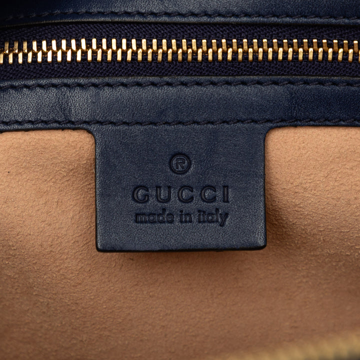 Guccissima Boston Sac Bleu