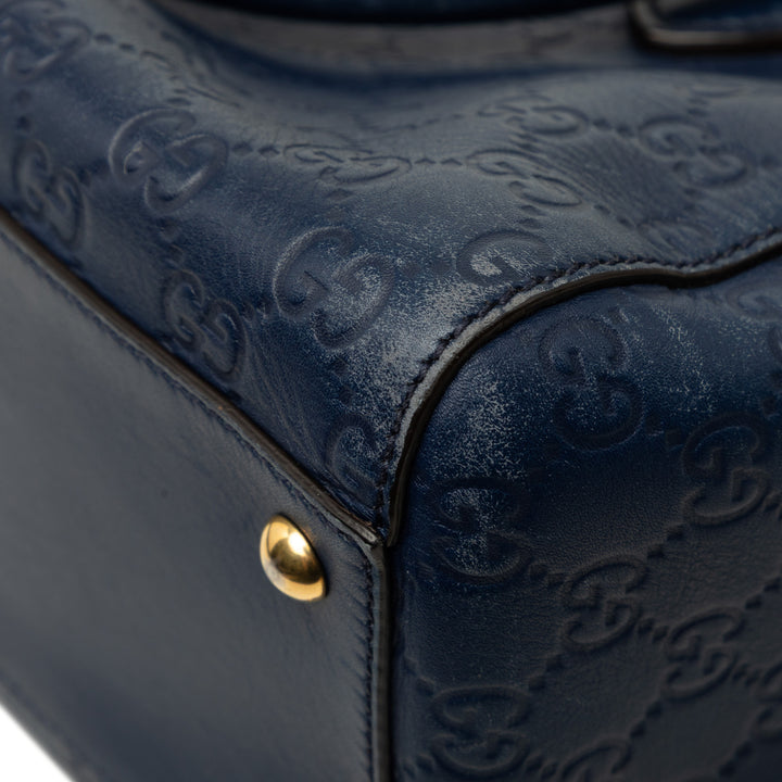 Guccissima Boston Sac Bleu