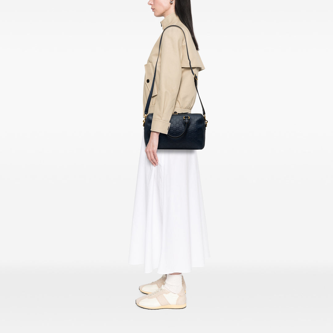 Guccissima Boston Sac Bleu