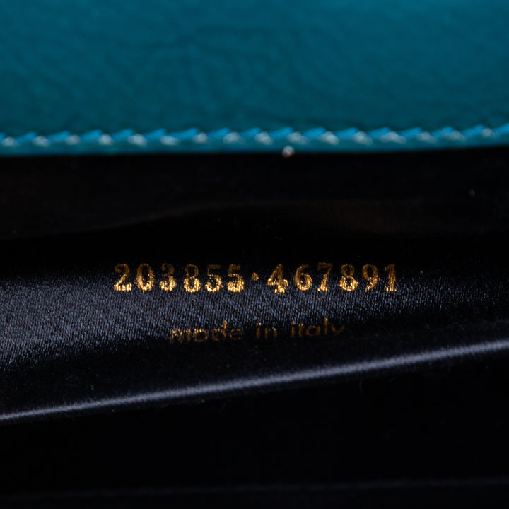 Saint Laurent Large Textured Cuir verni Belle De Jour Pochette