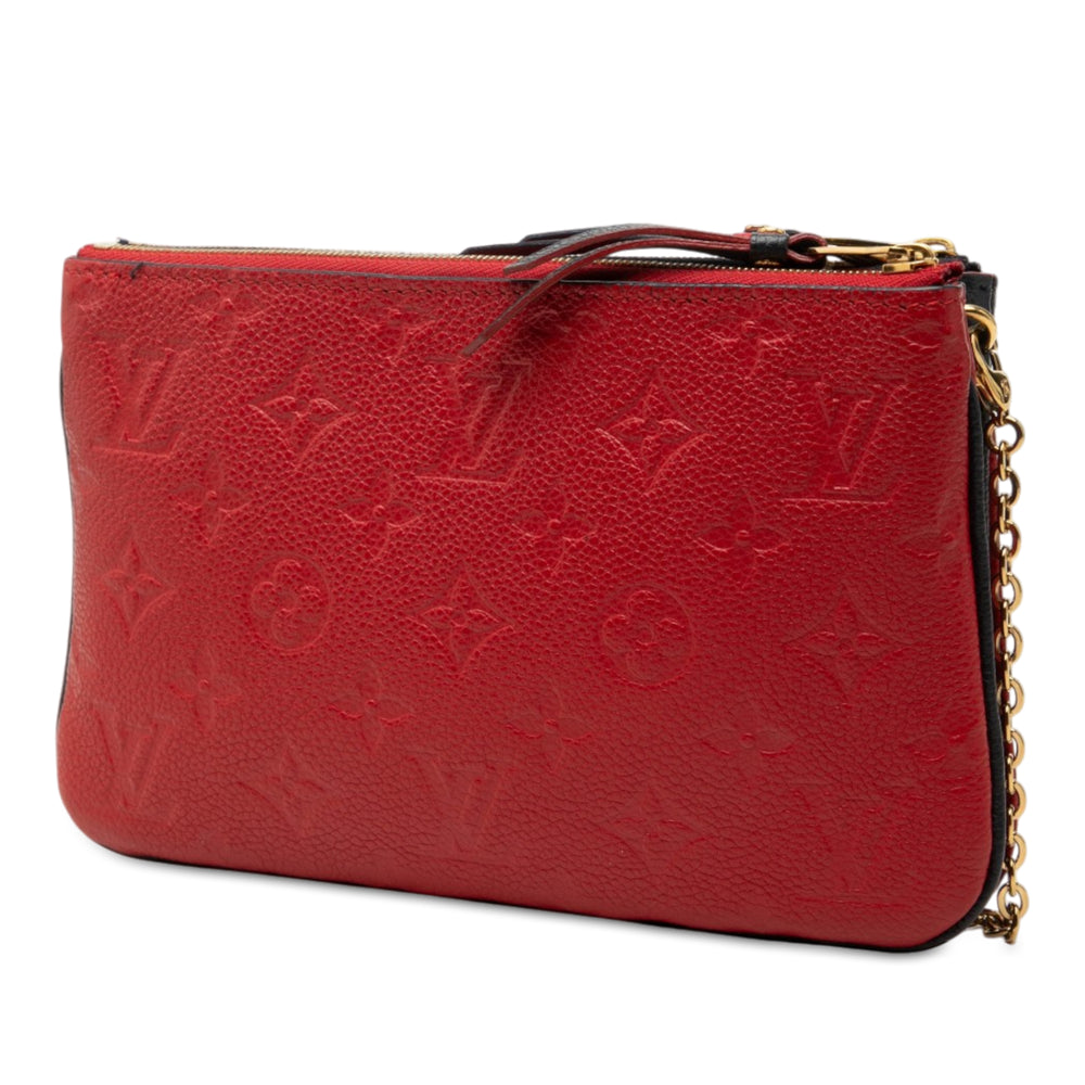 Louis Vuitton Double Zippé Pochette Monogram Empreinte Bleu – vue 2 – GABY PARIS