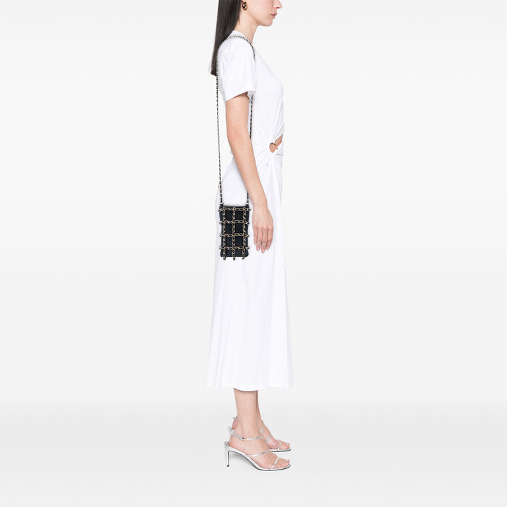 Chanel Tech Me Out Pochette avec chaîne Cuir d'agneau Noir
