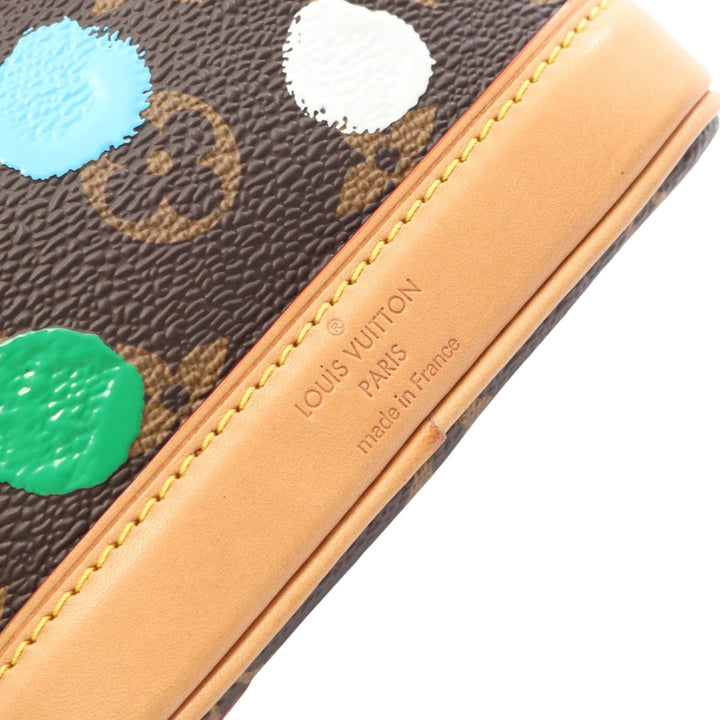 Louis Vuitton Yayoi Kusama Painted Dots Noe Nano Monogram Marron