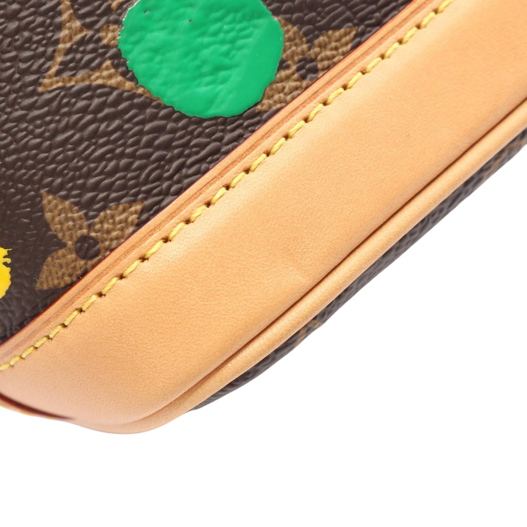 Louis Vuitton Yayoi Kusama Painted Dots Noe Nano Monogram Marron