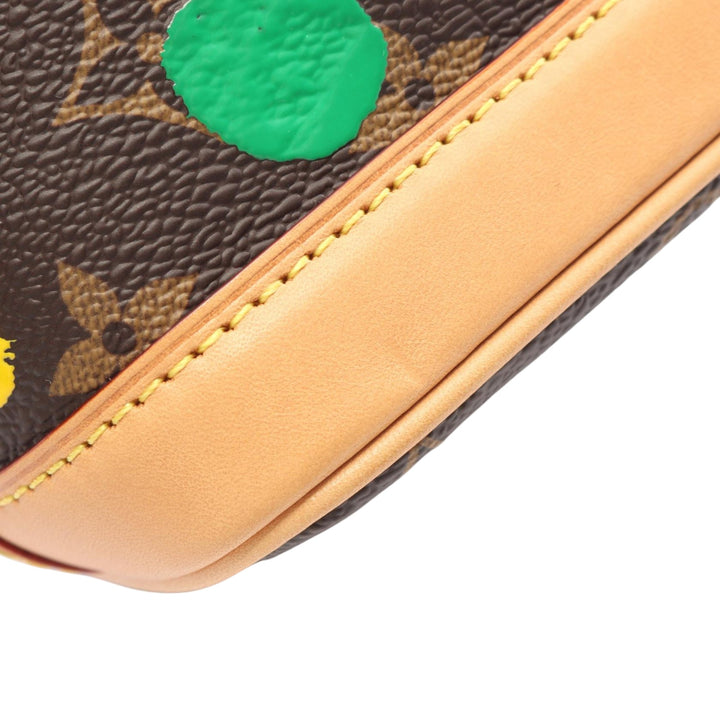 Louis Vuitton Yayoi Kusama Painted Dots Noe Nano Monogram Marron