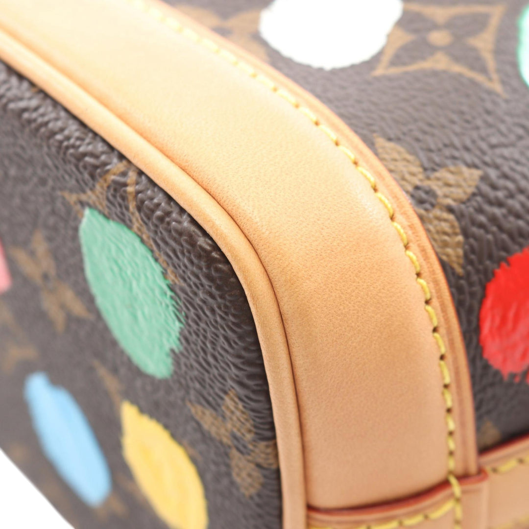 Louis Vuitton Yayoi Kusama Painted Dots Noe Nano Monogram Marron