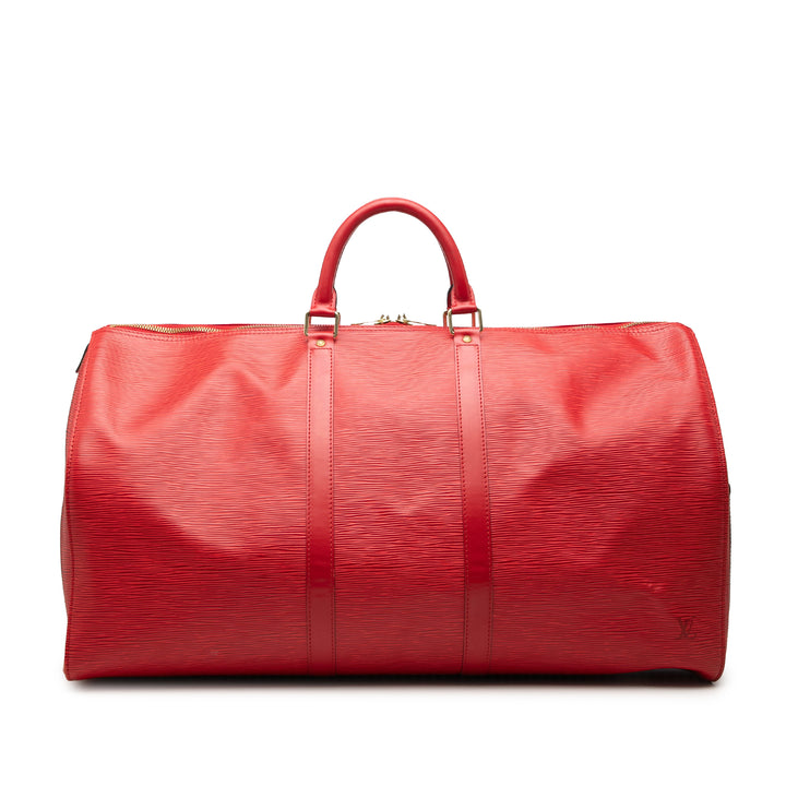 Louis Vuitton Keepall 55 Épi Rouge – vue principale – GABY PARIS