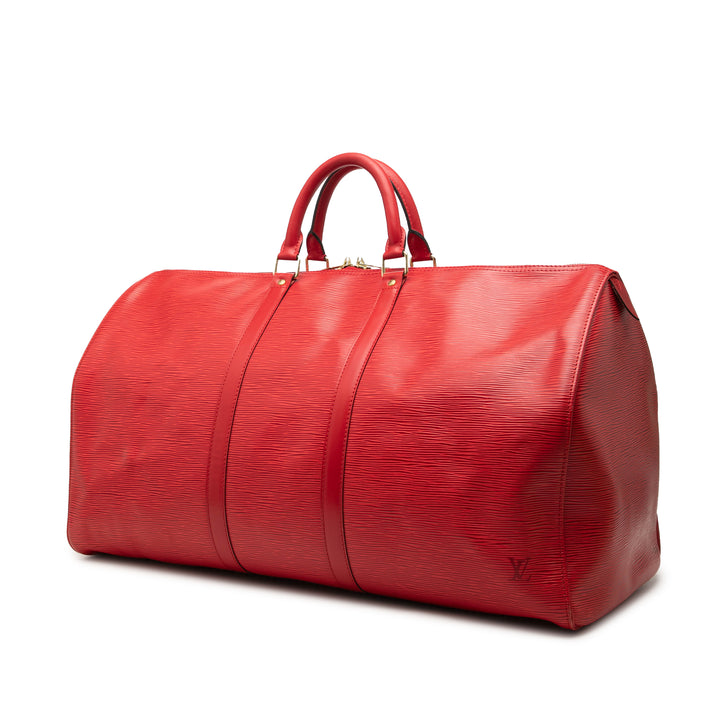 Louis Vuitton Keepall 55 Épi Rouge – vue 2 – GABY PARIS