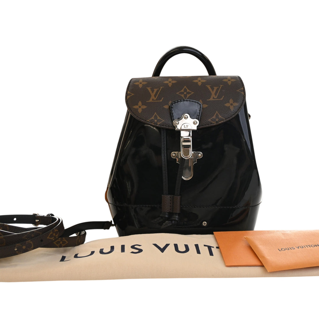 Louis Vuitton Hot Springs Cuir verni Monogram Noir