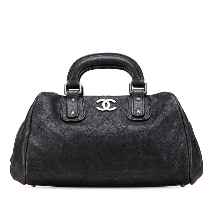 Caviar CC Outdoor Ligne Handbag Black - Gaby Paris