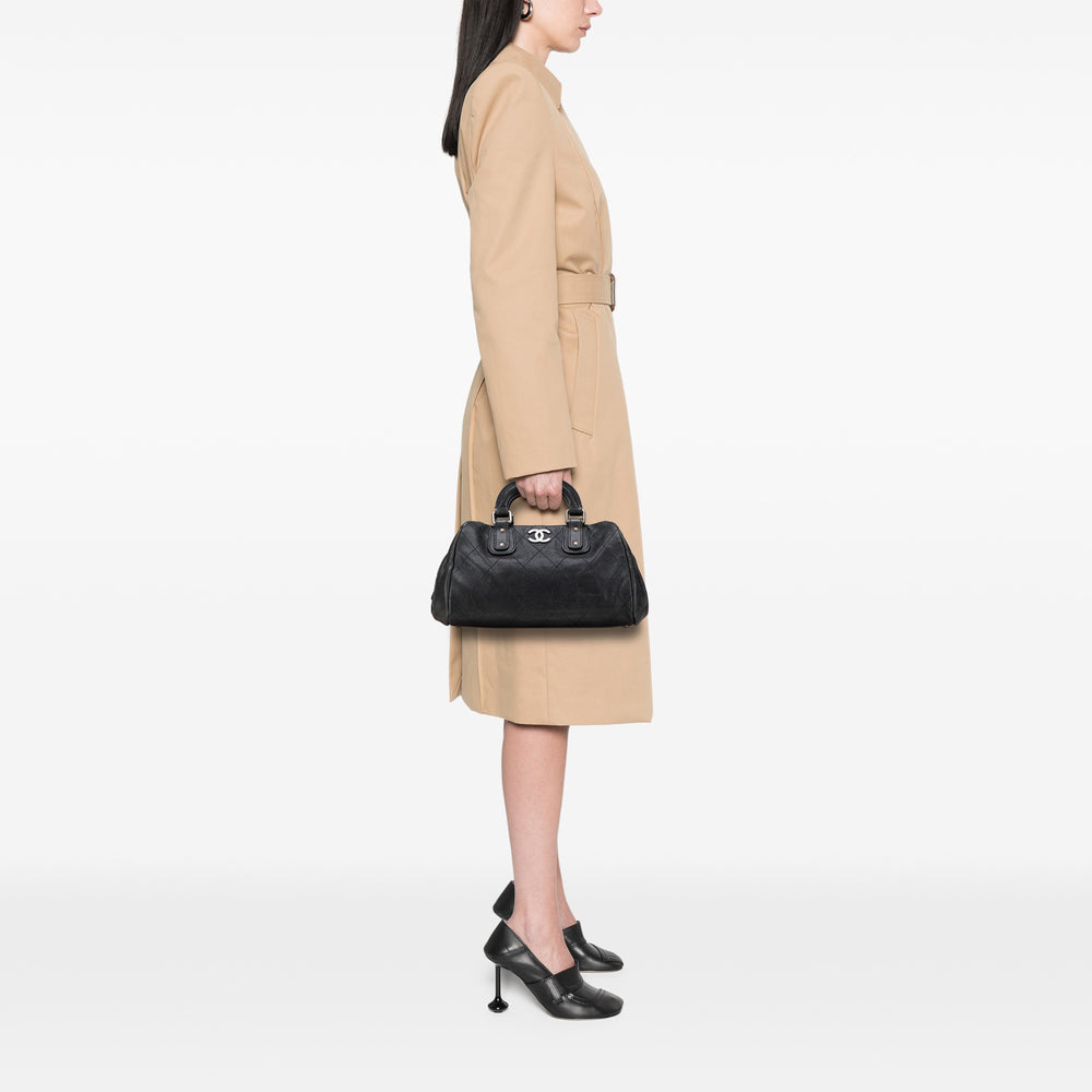 Caviar CC Outdoor Ligne Handbag Black - Gaby Paris