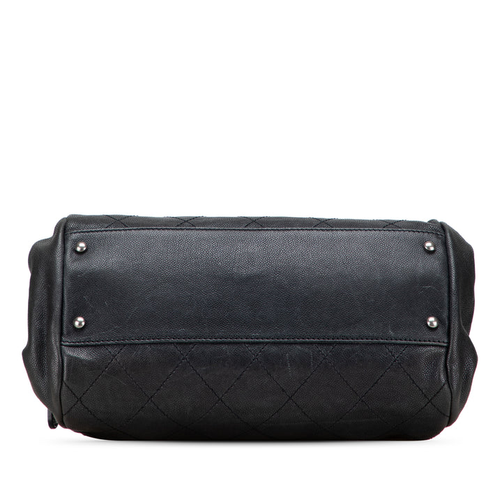 Caviar CC Outdoor Ligne Handbag Black - Gaby Paris