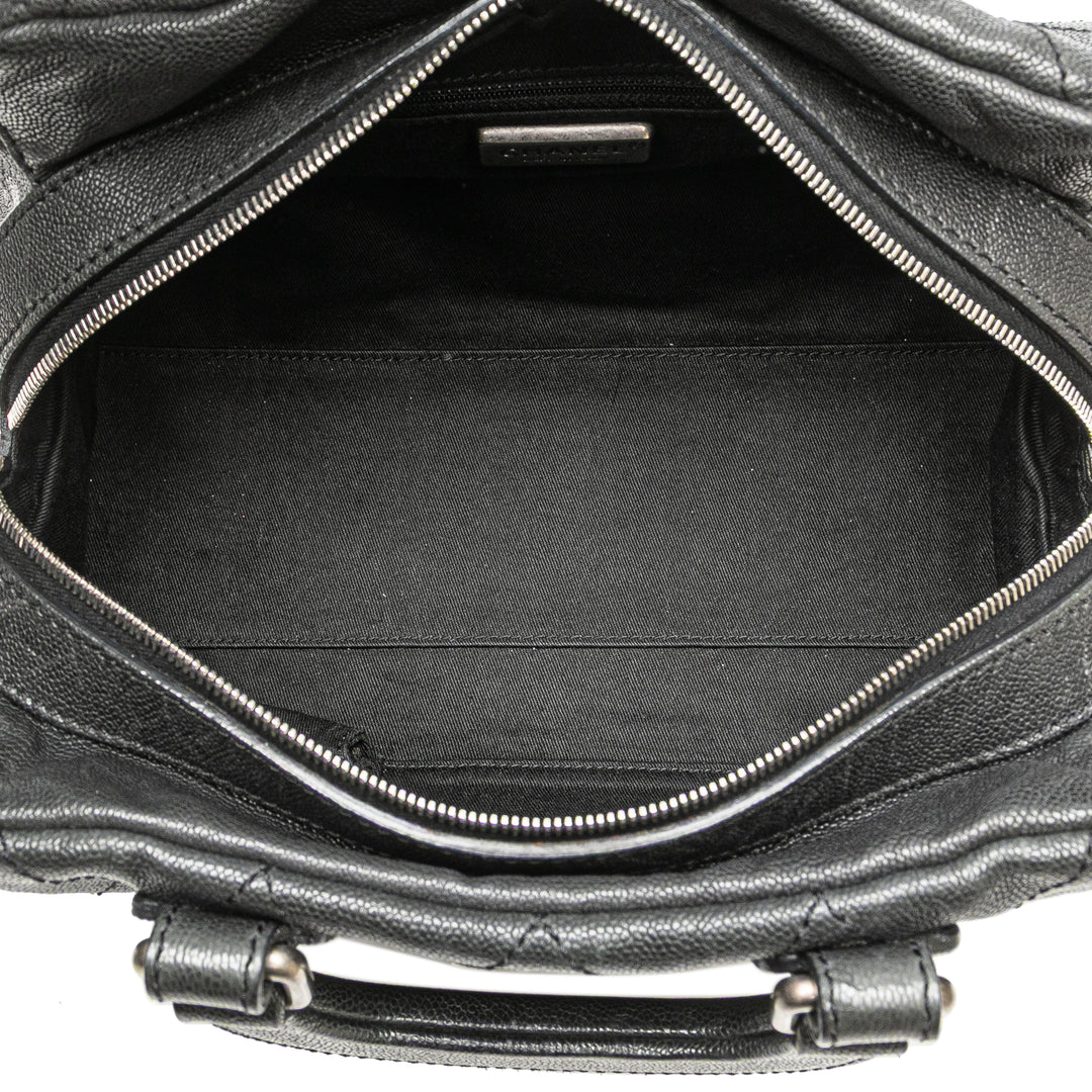 Caviar CC Outdoor Ligne Handbag Black - Gaby Paris