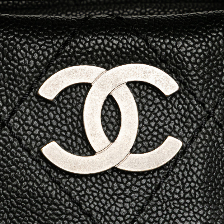 Caviar CC Outdoor Ligne Handbag Black - Gaby Paris