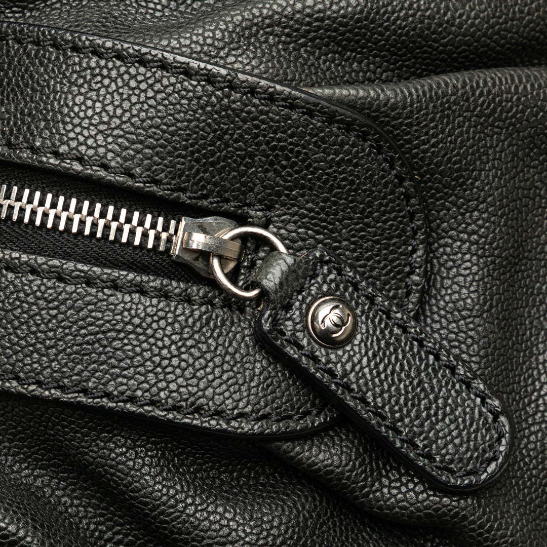 Caviar CC Outdoor Ligne Handbag Black - Gaby Paris
