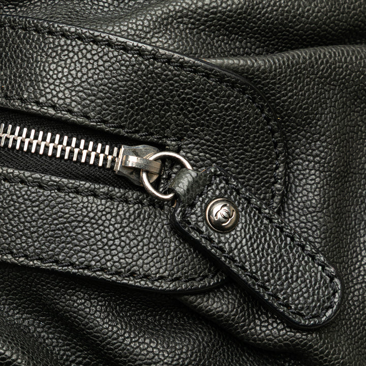 Caviar CC Outdoor Ligne Handbag Black - Gaby Paris