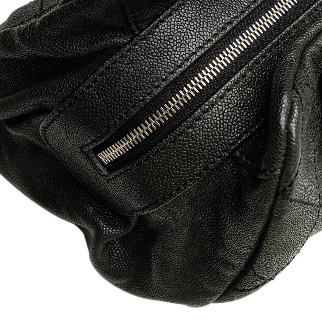 Caviar CC Outdoor Ligne Handbag Black - Gaby Paris