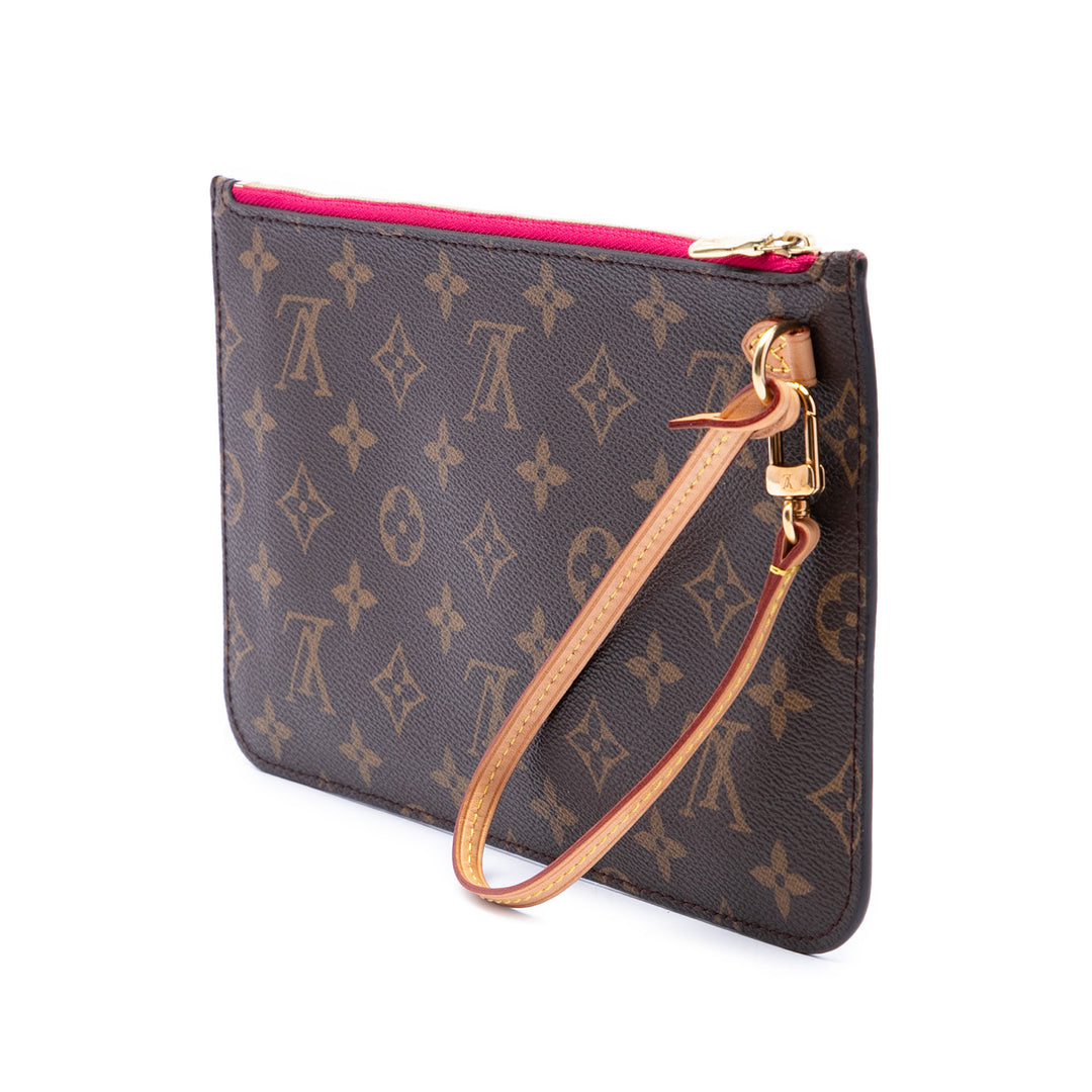 Louis Vuitton Neverfull Pochette MM Monogram Marron
