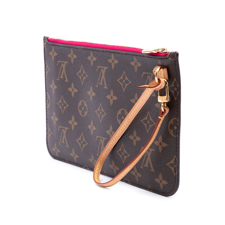Louis Vuitton Neverfull Pochette MM Monogram Marron