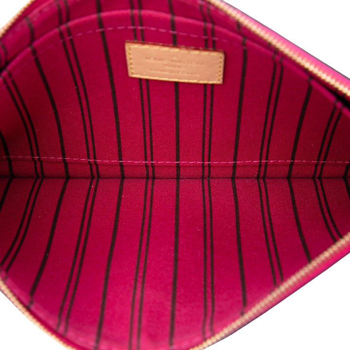 Louis Vuitton Neverfull Pochette MM Monogram Marron