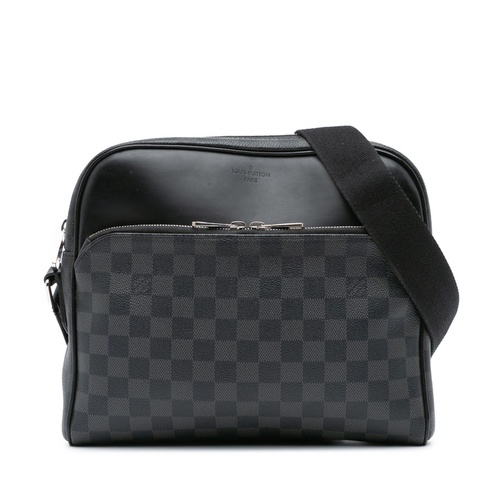 Damier Graphite Dayton Reporter PM Black - Gaby Paris