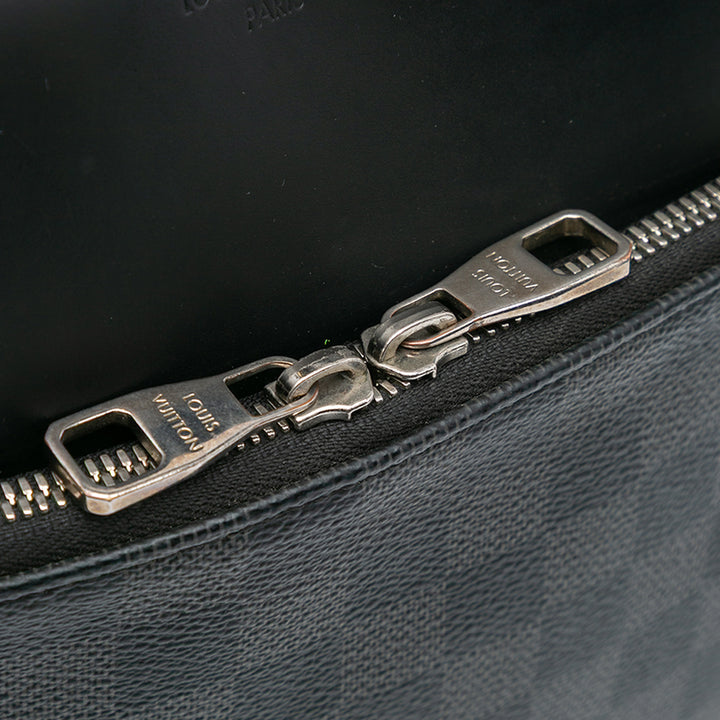 Damier Graphite Dayton Reporter PM Black - Gaby Paris