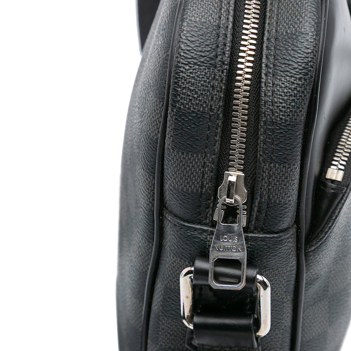 Damier Graphite Dayton Reporter PM Black - Gaby Paris