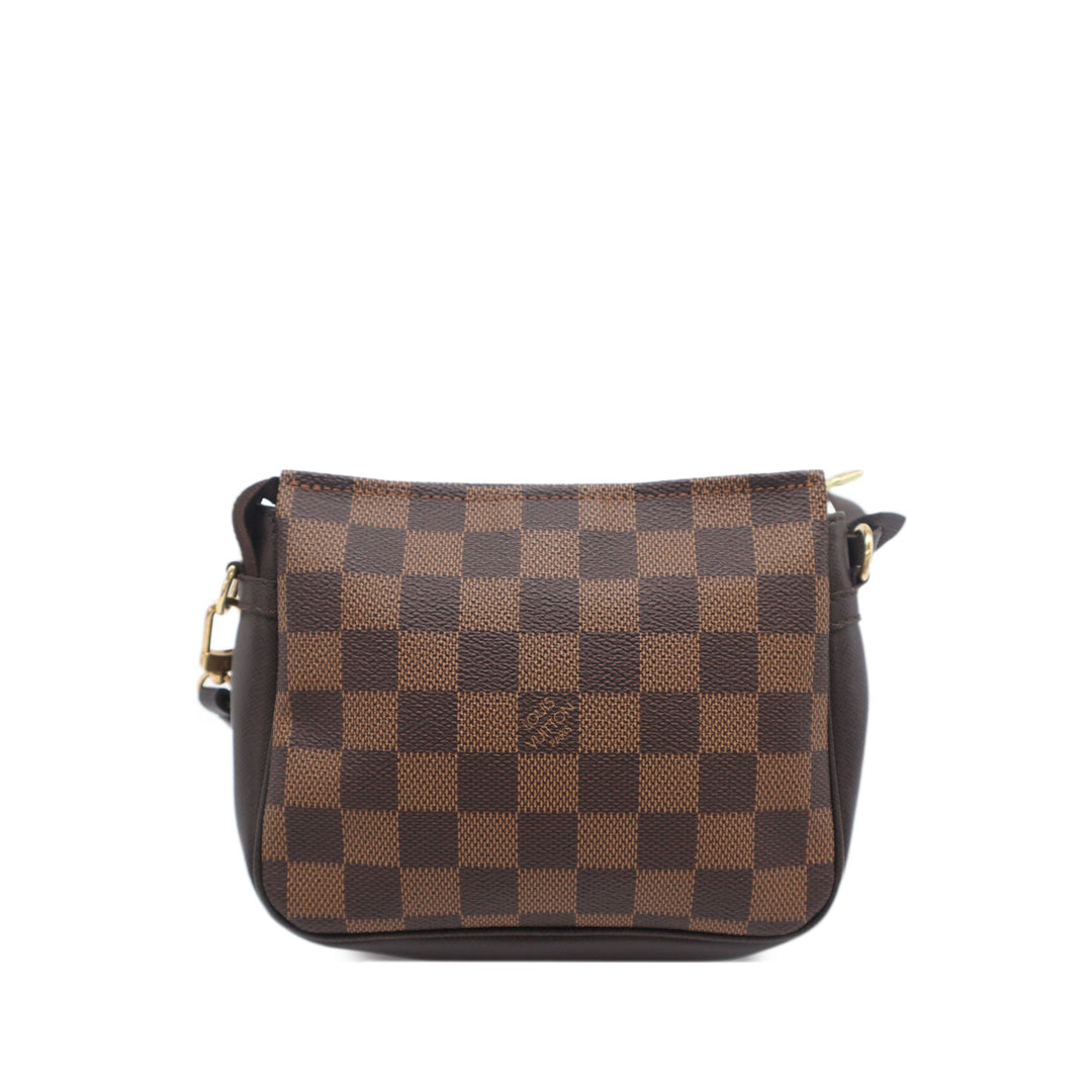 Louis Vuitton Trousse Pochette Damier Ébène Marron – vue principale – GABY PARIS
