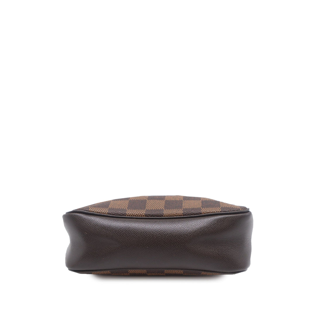Louis Vuitton Trousse Pochette Damier Ébène Marron – vue 3 – GABY PARIS