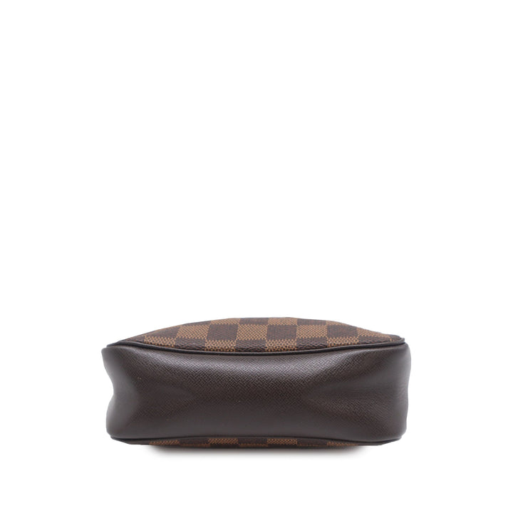 Louis Vuitton Trousse Pochette Damier Ébène Marron – vue 3 – GABY PARIS