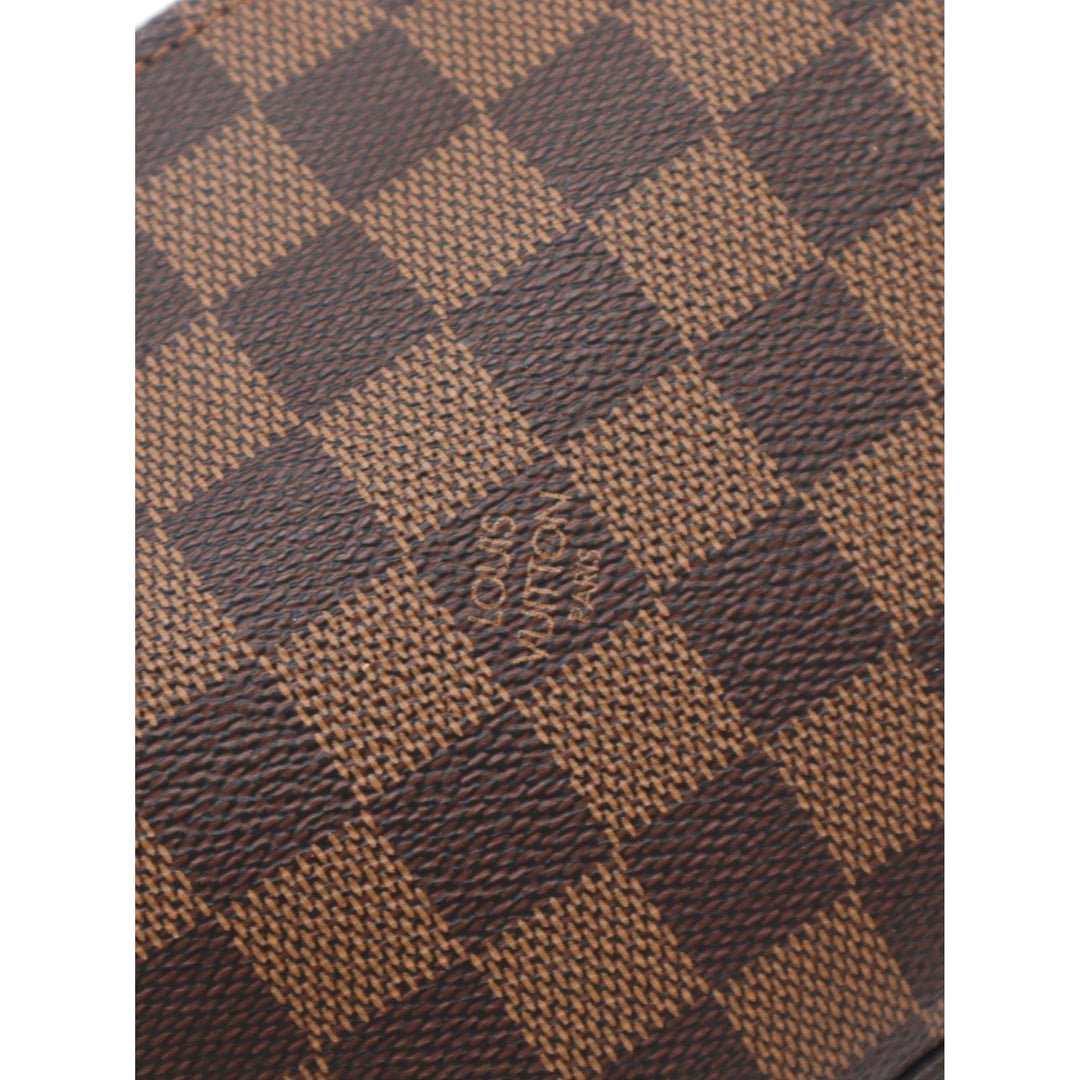 Louis Vuitton Trousse Pochette Damier Ébène Marron – vue 7 – GABY PARIS