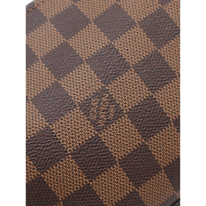Louis Vuitton Trousse Pochette Damier Ébène Marron – vue 7 – GABY PARIS