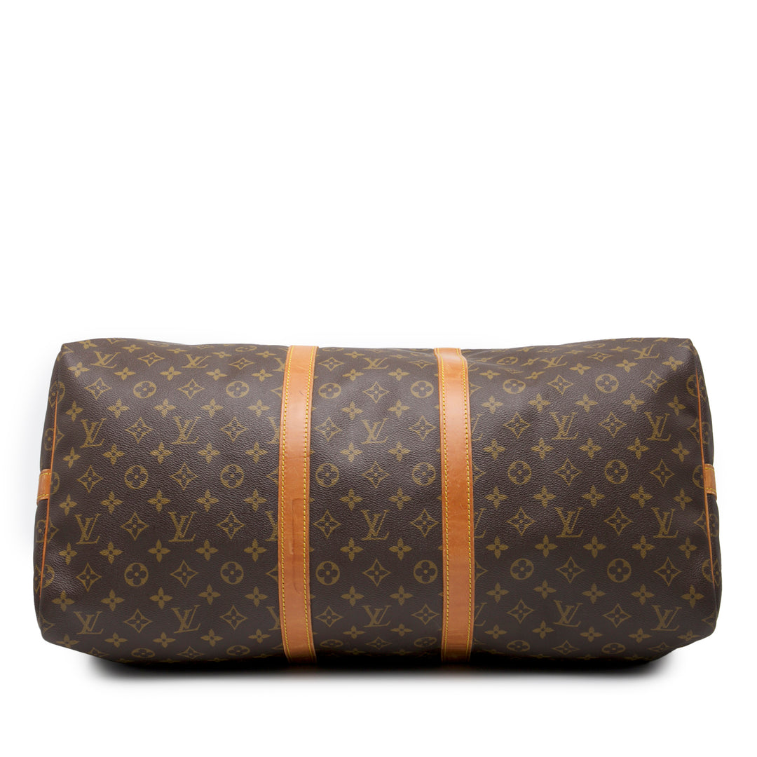 Louis Vuitton Monogram Keepall Bandouliere 55 Marron