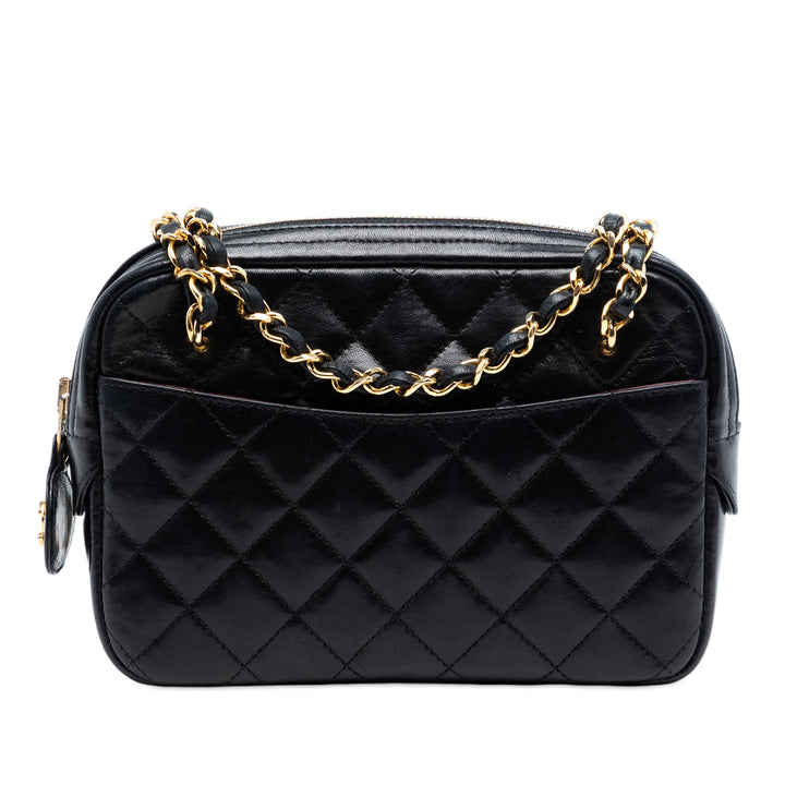 Chanel Mini CC Matelassé Cuir d’agneau Pocket Chain Sac caméra