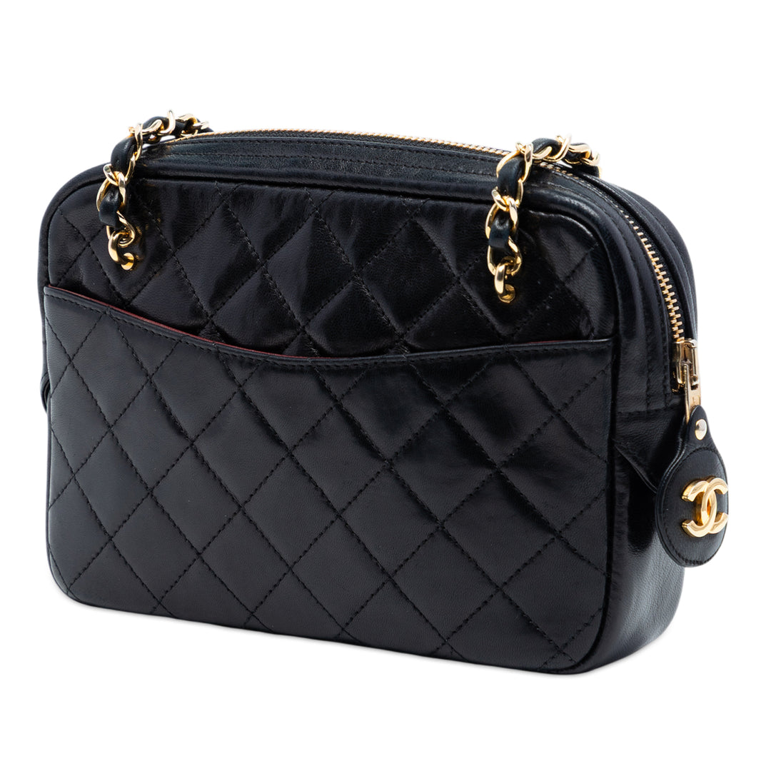 Chanel Mini CC Matelassé Cuir d’agneau Pocket Chain Sac caméra