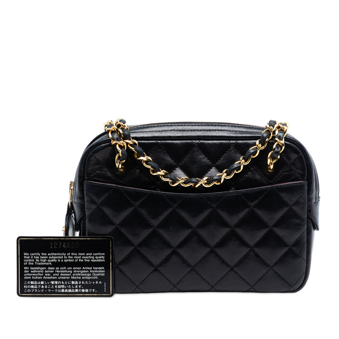Chanel Mini CC Matelassé Cuir d’agneau Pocket Chain Sac caméra