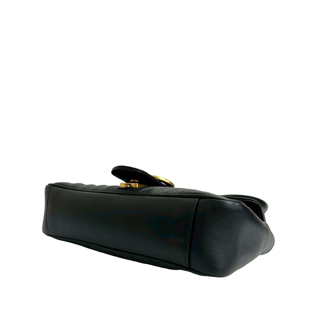 Gucci Medium GG Marmont Matelasse Cuir Sac bandoulière